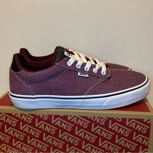 Vans Atwood Deluxe Comfort Washed Red Men's Size 11 Skate Sneakers Shoes